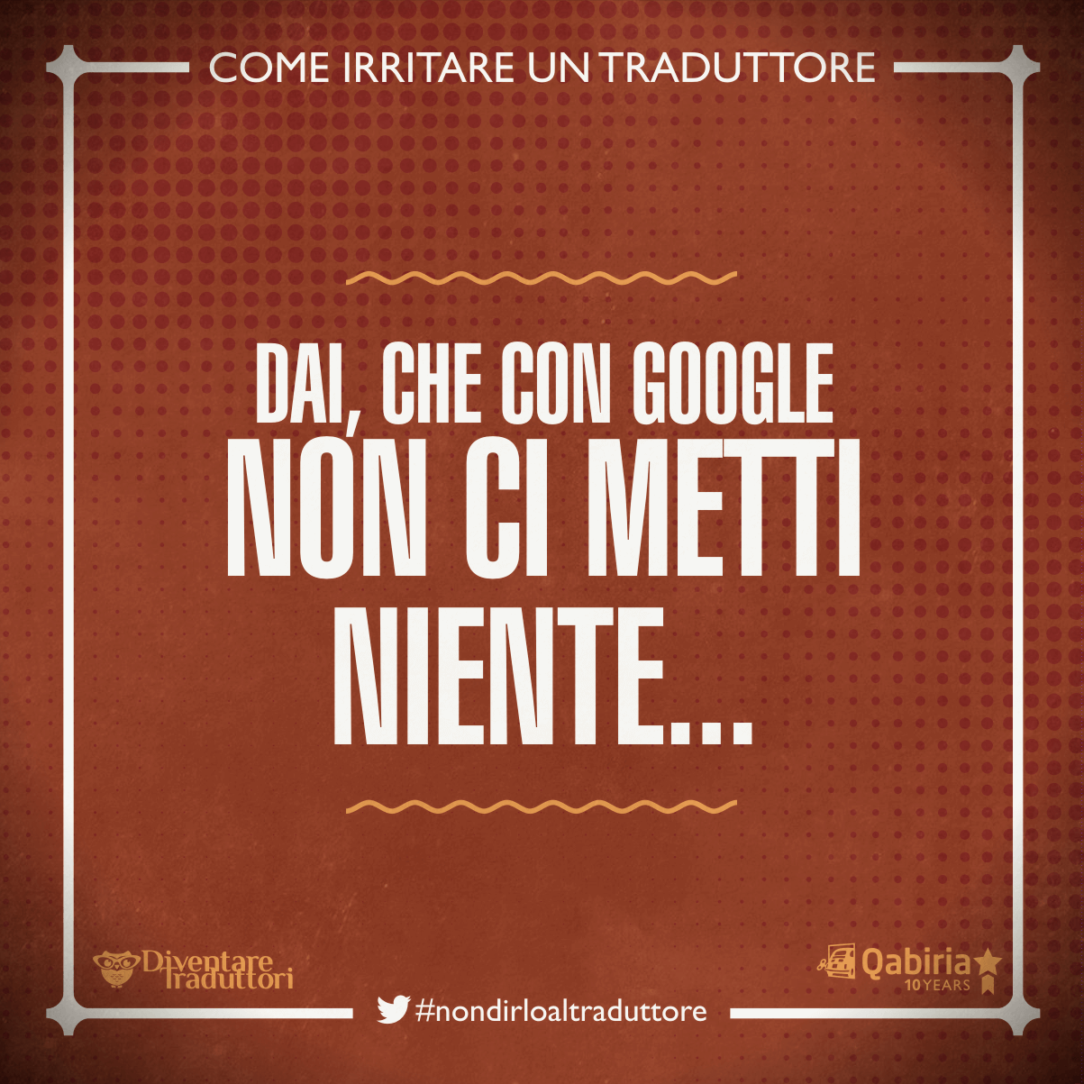 Non ci metti niente